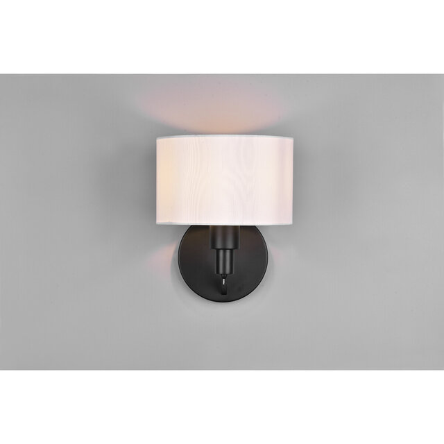 HLW LED Trion Cindy LED Wandlamp - Mat Zwarte Wandverlichting met E27 Fitting, Aluminium