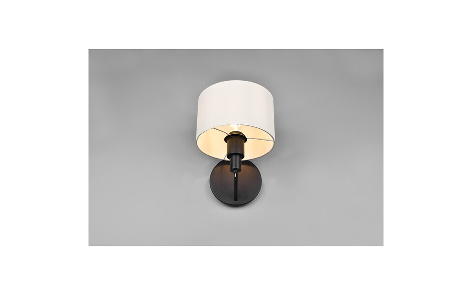 HLW LED Trion Cindy LED Wandlamp - Mat Zwarte Wandverlichting met E27 Fitting, Aluminium