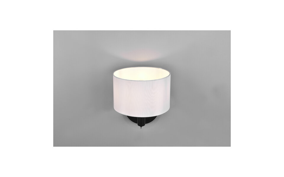 HLW LED Trion Cindy LED Wall Lamp - Matte Black Wall Lighting with E27 Fitting, Aluminum