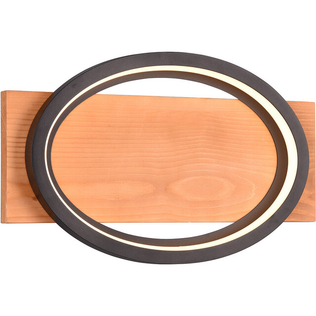 LED wandlamp | 16W | Warm wit 2700–3000K | Mat zwart | Dimbaar Verlichting per ruimte