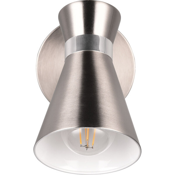 HLW LED LED Wandlamp Mat Nikkel - Duurzame Metalen Vloerlamp met E27 Fitting HLW LED LED Wandlamp Mat Nikkel - Duurzame Metalen Vloerlamp met E27 Fitting