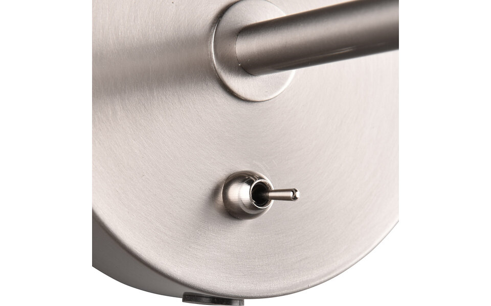 HLW LED LED Wandlamp Mat Nikkel - Duurzame Metalen Vloerlamp met E27 Fitting