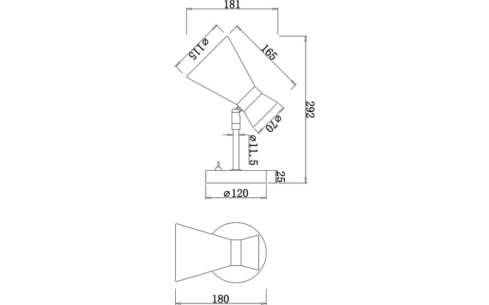 HLW LED LED Wall Lamp Matte Nickel - Durable Metal Floor Lamp with E27 Fitting HLW LED LED Wall Lamp Matte Nickel - Durable Metal Floor Lamp with E27 Fitting