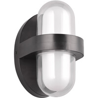 LED wall lamp | 2x3.5W | 3000K | Matte Black | Up-Down | IP44