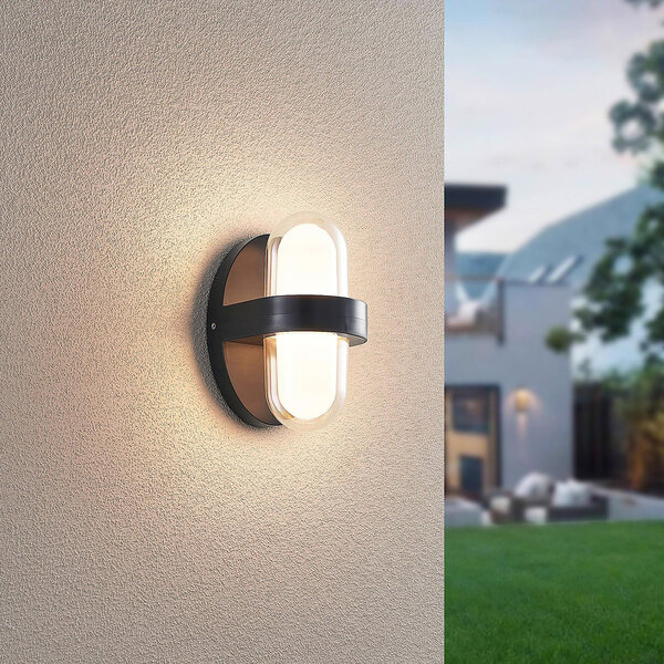 HLW LED LED Wandlamp Mat Zwart met Warm Wit 3000K, 3.5W LED & Dubbele Lichtpunten HLW LED LED Wandlamp Mat Zwart met Warm Wit 3000K, 3.5W LED & Dubbele Lichtpunten