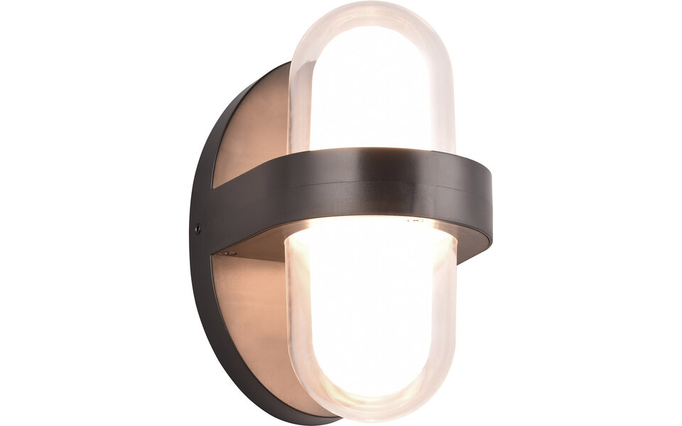 HLW LED LED Wall Lamp Matte Black with Warm White 3000K, 3.5W LED & Double Light Points