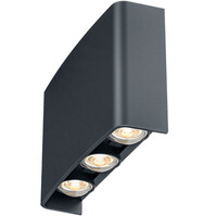 LED wandlamp | 6W | 4000K | IP65 | Verstelbare beam | Zwart