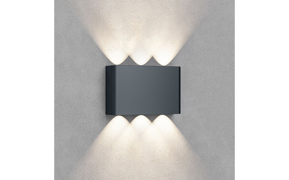 HLW LED LED Wandlamp 6W IP65 Waterdicht - Zwarte & Witte Vloerlamp, Verstelbare Beam Angle, Koud Wit 6000K HLW LED LED Wandlamp 6W IP65 Waterdicht - Zwarte & Witte Vloerlamp, Verstelbare Beam Angle, Koud Wit 6000K