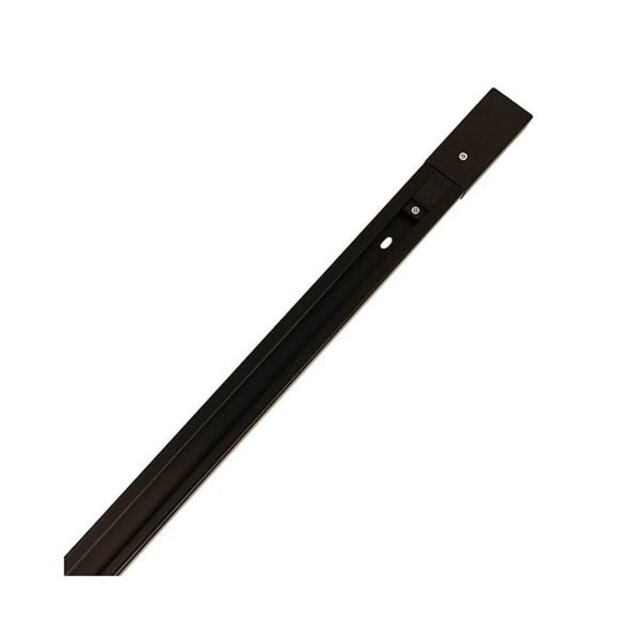 HLW LED Black Power Rail 1 Meter - Aluminum Surface Mount for LED Lamp & Downlight