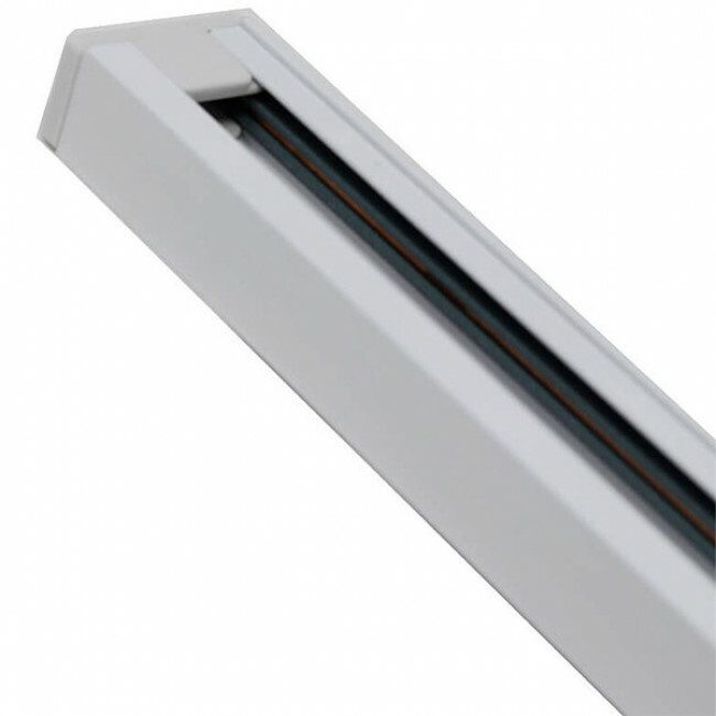 Voltage Rails 1 m 1-phase voltage rail white – aluminum, 220–240V, 16A
