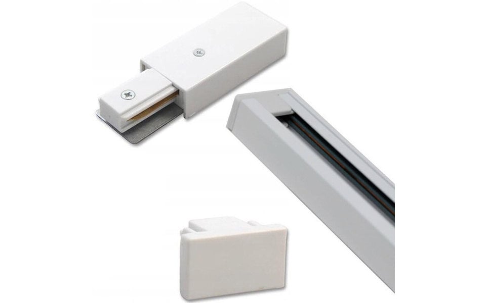 HLW LED Spanningsrail 1 Fase Opbouw Wit 1m – Perfect voor LED lamp & Witte Vloerlamp