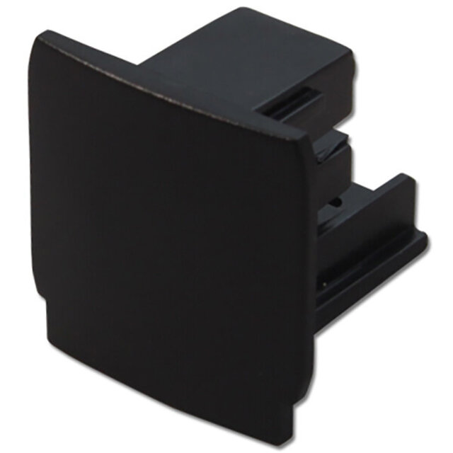 HLW LED Prixa 3-Phase Black Power Rail 1 Meter - Aluminum for LED Lamp & Surface-Mounted LED Downlight