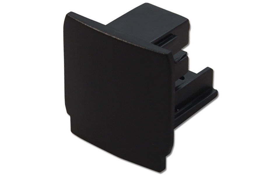 HLW LED Prixa 3-Phase Black Power Rail 1 Meter - Aluminum for LED Lamp & Surface-Mounted LED Downlight