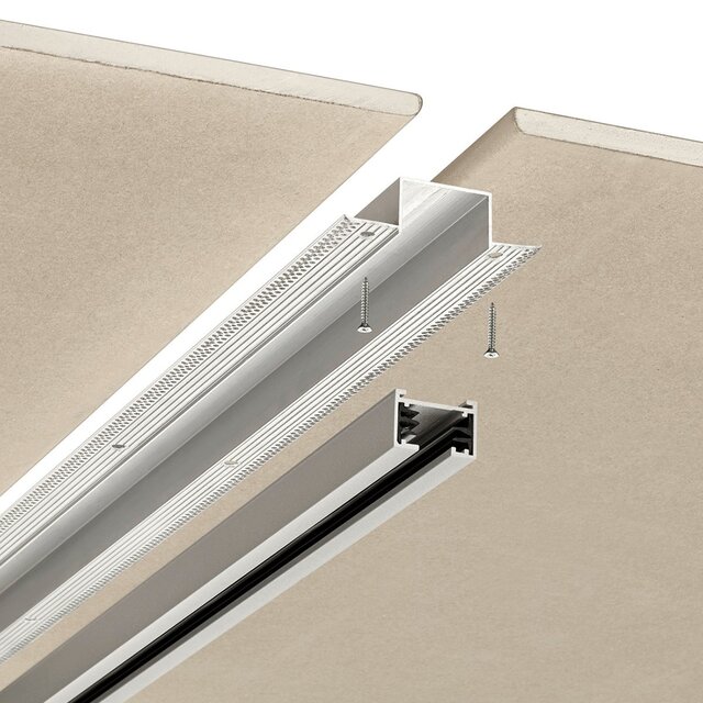 HLW LED Spanningsrail Trion Dual 115cm - Ideaal voor Inbouw LED Downlight & LED lampen