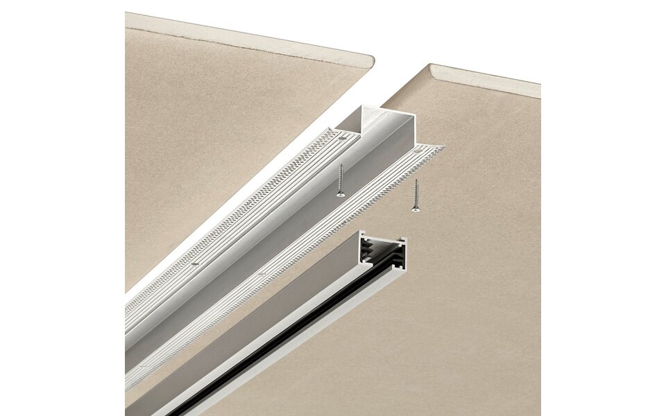 HLW LED Spanningsrail Trion Dual 115cm - Ideaal voor Inbouw LED Downlight & LED lampen