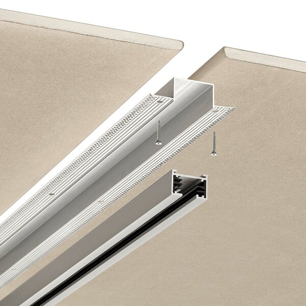 HLW LED Spanningsrail Trion Dual 115cm - Ideaal voor Inbouw LED Downlight & LED lampen HLW LED Spanningsrail Trion Dual 115cm - Ideaal voor Inbouw LED Downlight & LED lampen