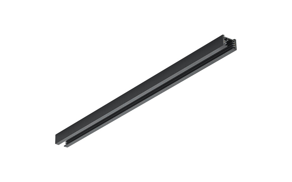 HLW LED Trion Dual Voltage Rail 0.5m Black Aluminum - Ideal for LED lamps & Surface-mounted LED Downlights HLW LED Trion Dual Voltage Rail 0.5m Black Aluminum - Ideal for LED lamps & Surface-mounted LED Downlights