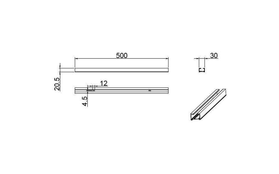HLW LED Trion Dual Spanningsrail 0,5m Zwart Aluminium - Ideaal voor LED lamp & Opbouw LED Downlight HLW LED Trion Dual Spanningsrail 0,5m Zwart Aluminium - Ideaal voor LED lamp & Opbouw LED Downlight