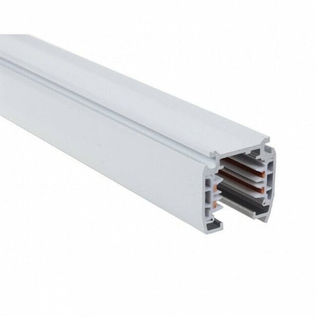 Spanningsrail Prixa 3 Fase Wit - Aluminium, 2 Meter Binnenverlichting