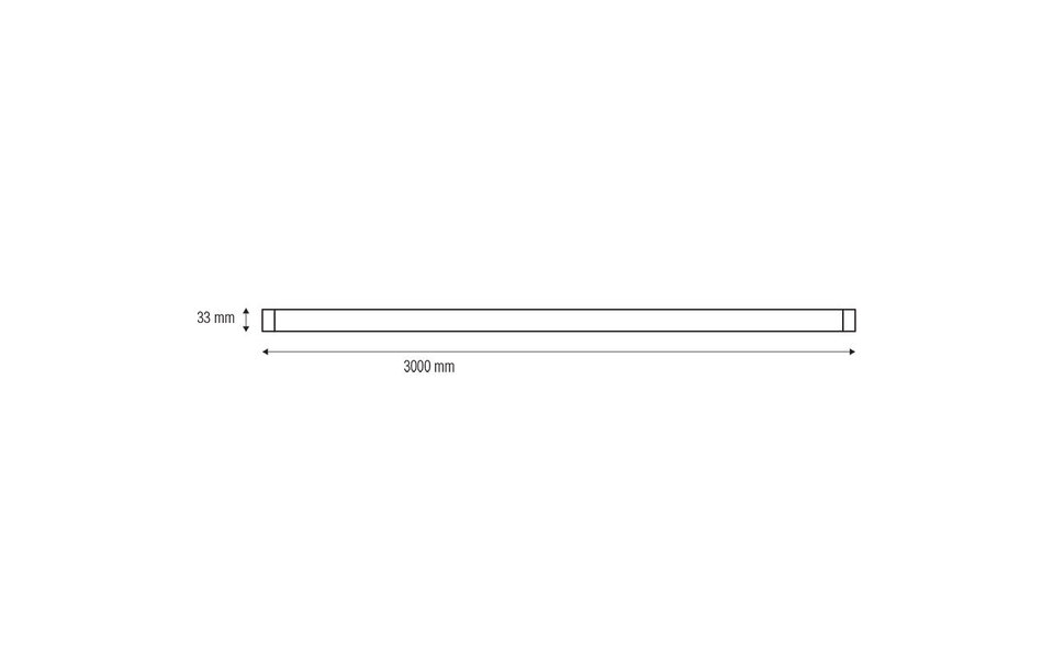 HLW LED 1-Phase Surface Mounted Voltage Rail White 3m - Ideal for LED Lamp & White Floor Lamp