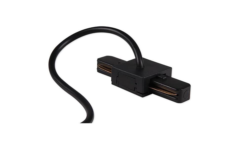 HLW LED Zwarte Spanningsrail Voedingsconnector - Ideaal voor LED lamp en vloerlamp