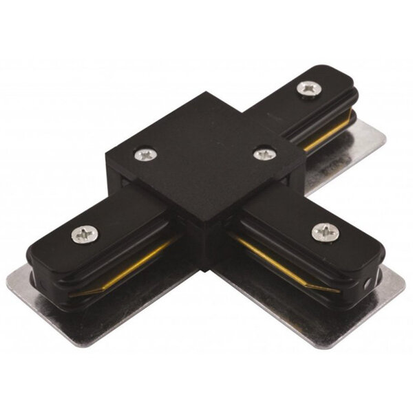 HLW LED Duurzame Zwarte Spanningsrail Doorverbinder T Koppeling voor LED Lamp & Vloerlamp HLW LED Duurzame Zwarte Spanningsrail Doorverbinder T Koppeling voor LED Lamp & Vloerlamp