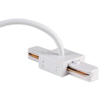 Witte Spanningsrail Voedingsconnector voor LED Lamp & Vloerlamp Witte Spanningsrail Voedingsconnector voor LED Lamp & Vloerlamp