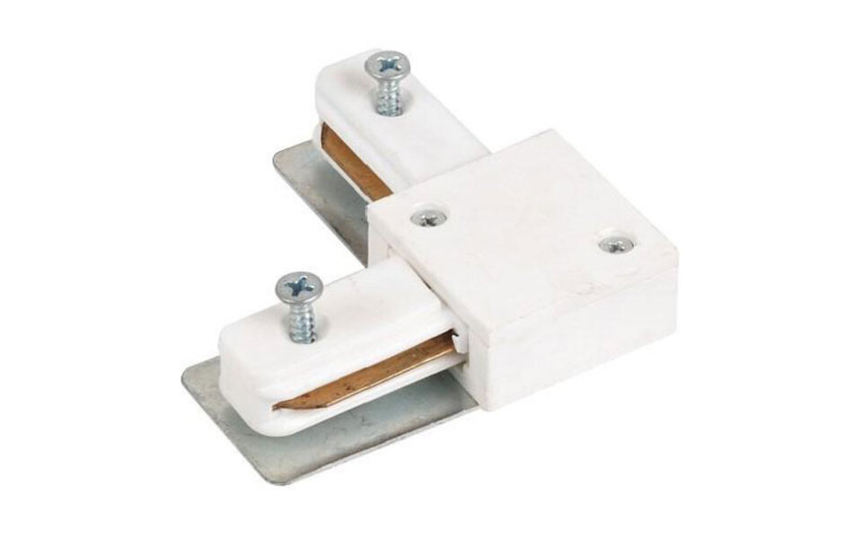 HLW LED Power rail connector Angle L Coupling - White floor lamp LED lamp with adjustable beam angle