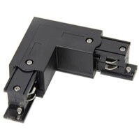 Power Rail Connector Black - Left - 3 Phase - LED Lamp Power Rail Connector Black - Left - 3 Phase - LED Lamp