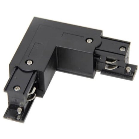 Spanningsrail Doorverbinder Zwart - Links - 3 Fase - LED Lamp & Vloerlamp Beam Angle verstelbaar