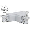 Witte spanningsrail doorverbinder voor rechts gebruik geschikt voor 220-240V binnenverlichting