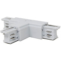 Power Rail Connector White - 3-Phase T Connector Left for LED Lamp & White Floor Lamp