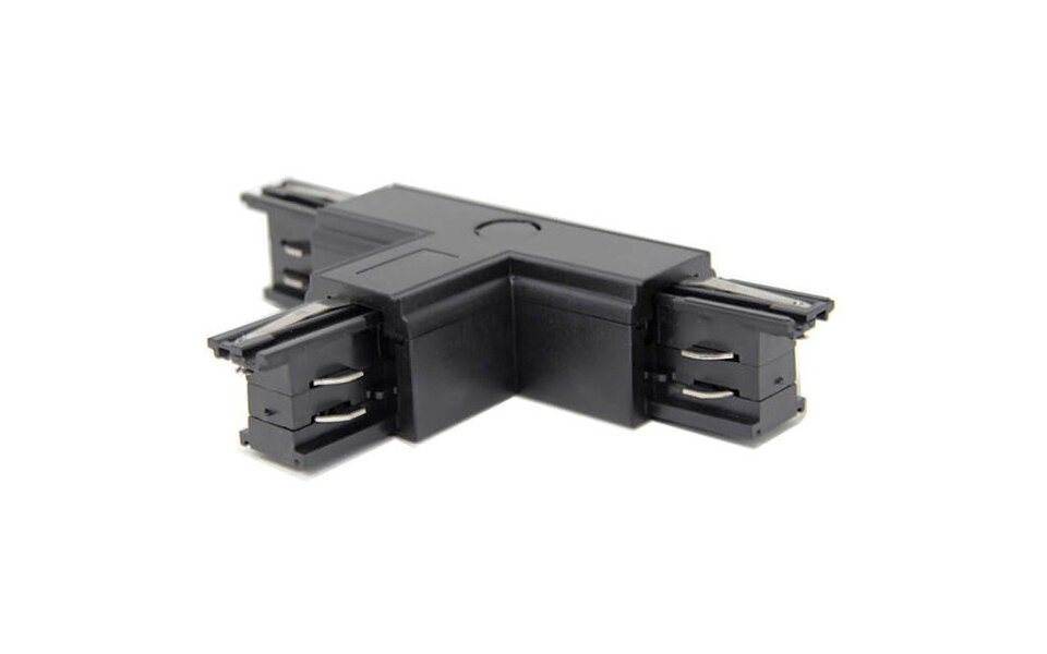 HLW LED Black floor lamp LED lamp with 3-phase power rail connector T connector left