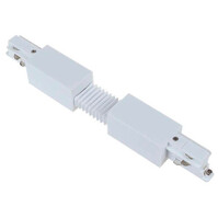 Spanningsrail Doorverbinder Wit - Flexibel 3 Fase LED lamp