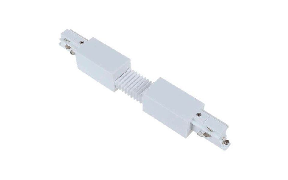 HLW LED Flexible Power Rail Connector White for 3-Phase LED Lamp & White Floor Lamp HLW LED Flexible Power Rail Connector White for 3-Phase LED Lamp & White Floor Lamp