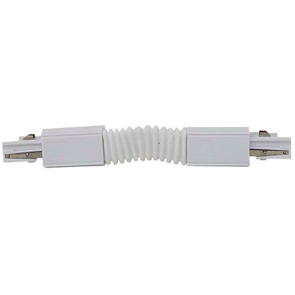 HLW LED Flexibele Spanningsrail Doorverbinder Wit voor 3 Fase LED lamp & Witte Vloerlamp