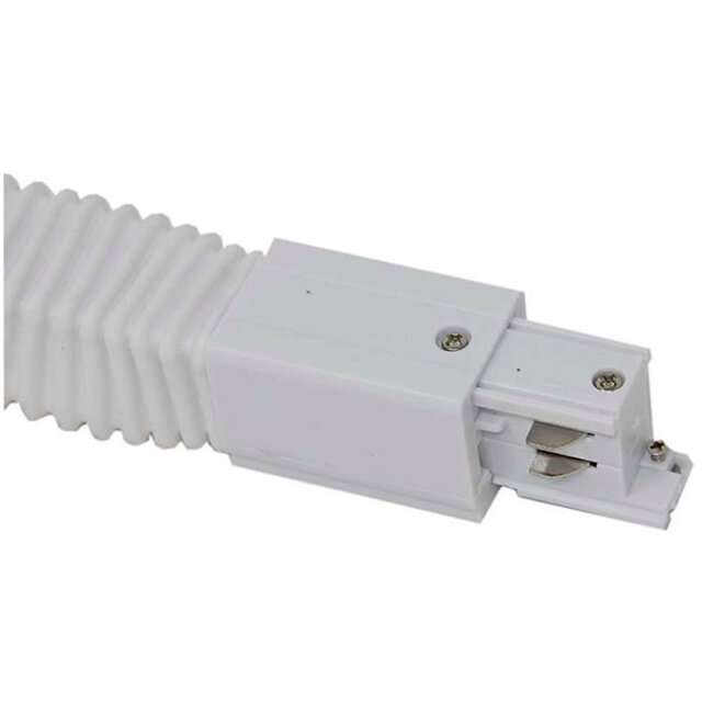 HLW LED Flexible Power Rail Connector White for 3-Phase LED Lamp & White Floor Lamp HLW LED Flexible Power Rail Connector White for 3-Phase LED Lamp & White Floor Lamp
