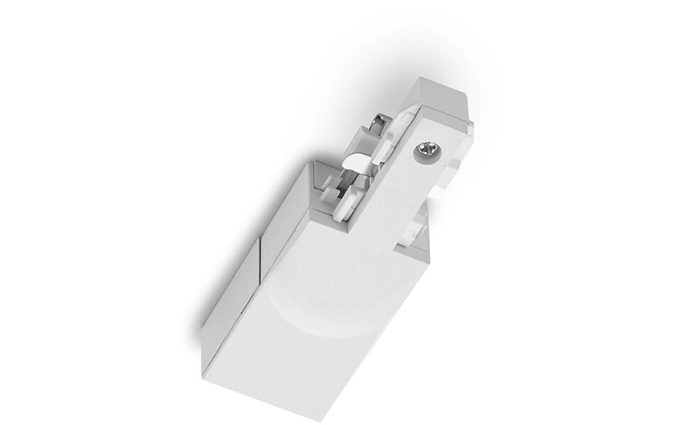 HLW LED Power rail power connector, matte white - Perfect for LED bulb & white floor lamp
