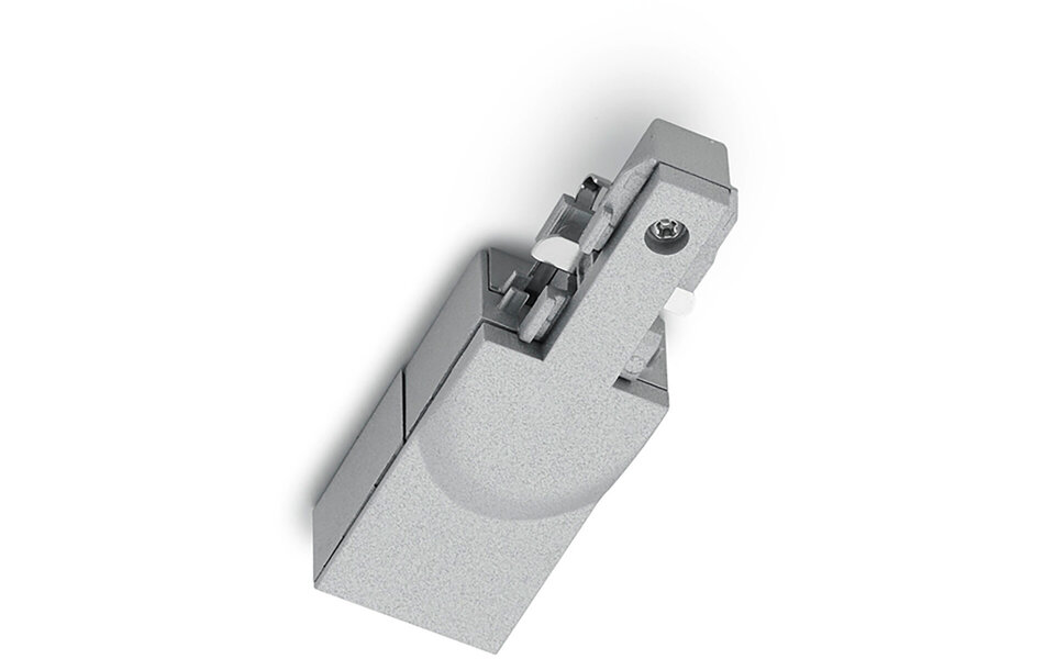 HLW LED Trion Dual Power Rail Power Connector 2 Phase Matte Titanium for LED lamp