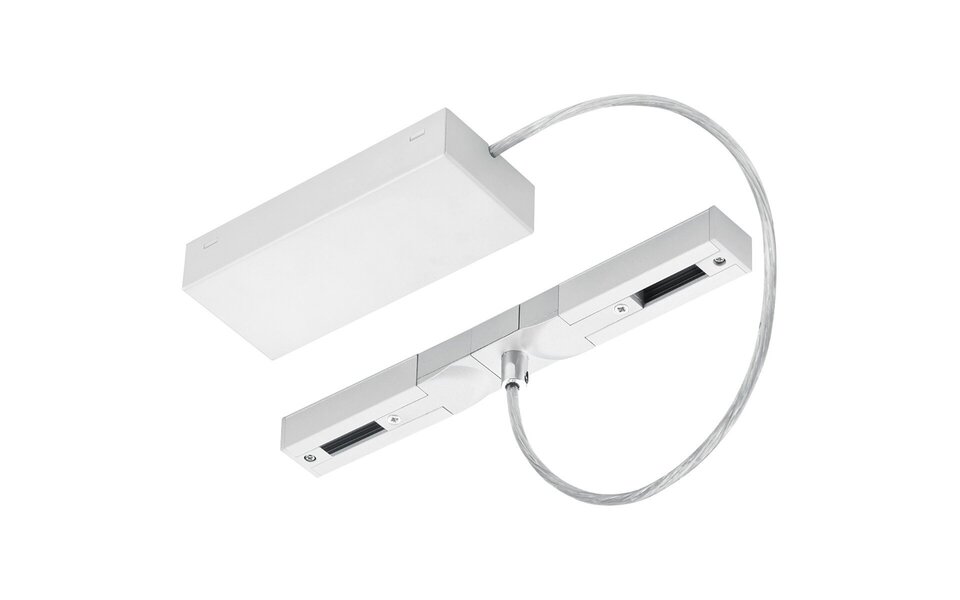 HLW LED Flexibele Spanningsrail Voedingsconnector Mat Wit voor LED lamp & Witte Vloerlamp HLW LED Flexibele Spanningsrail Voedingsconnector Mat Wit voor LED lamp & Witte Vloerlamp