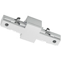 Matte White Power Rail Connector - Trion Dual Straight Connector 2 Phase