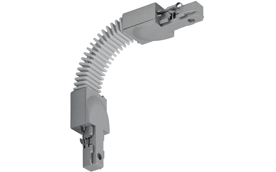 HLW LED Power Rail Connector for LED Lamp - Flexible 2-Phase Connector Matte Titanium