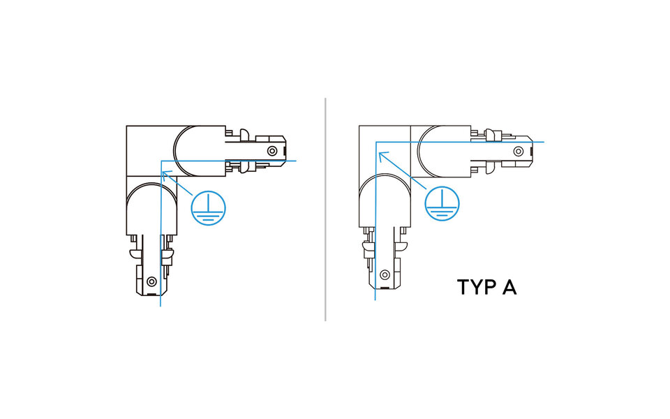 HLW LED Trion Dual Power Rail Connector - Matte White | For LED Lamp & Beam Angle Adjustable Floor Lamp HLW LED Trion Dual Power Rail Connector - Matte White | For LED Lamp & Beam Angle Adjustable Floor Lamp