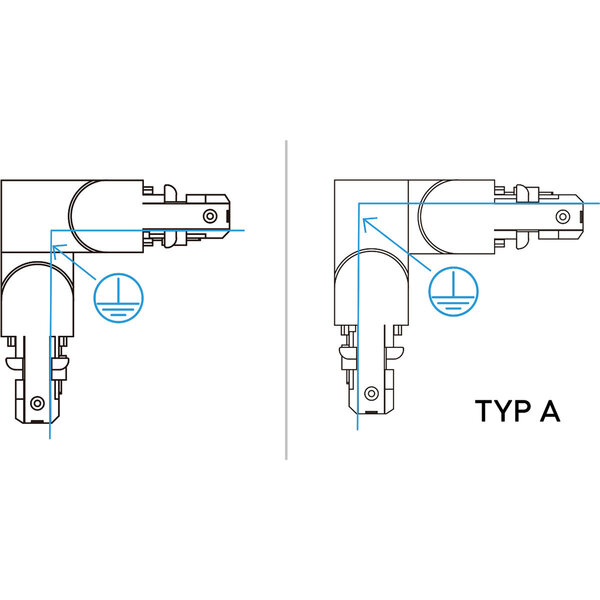 HLW LED Trion Dual Spanningsrail Doorverbinder - Mat Wit | Voor LED Lamp & Beam Angle Verstelbare Vloerlamp