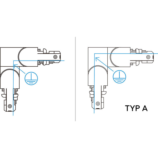 HLW LED Spanningsrail Doorverbinder Mat Zwart - Zwarte Vloerlamp met Beam Angle Verstelbaar