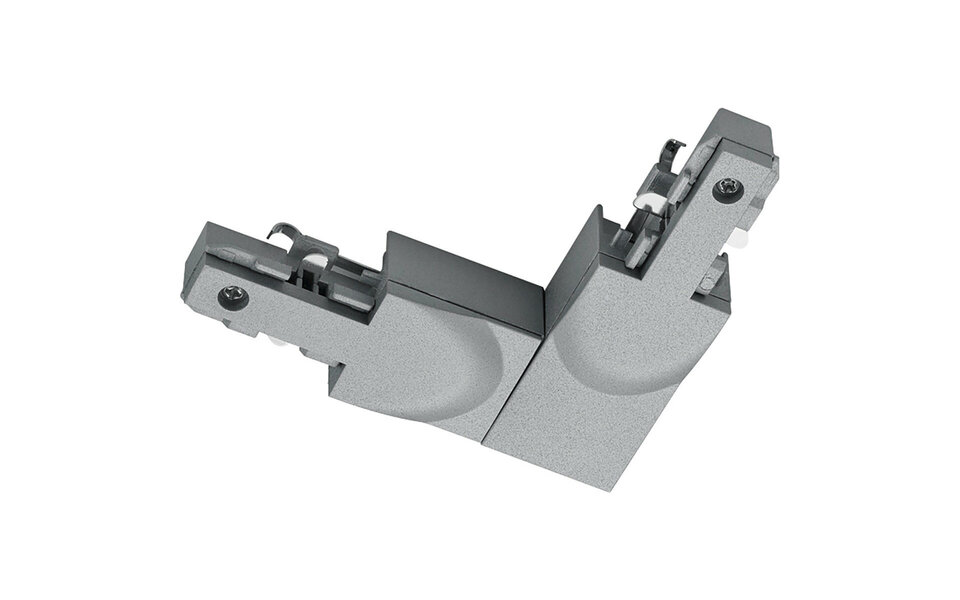 HLW LED Trion Dual Power Rail Connector - LED lamp & adjustable beam angle, matte titanium