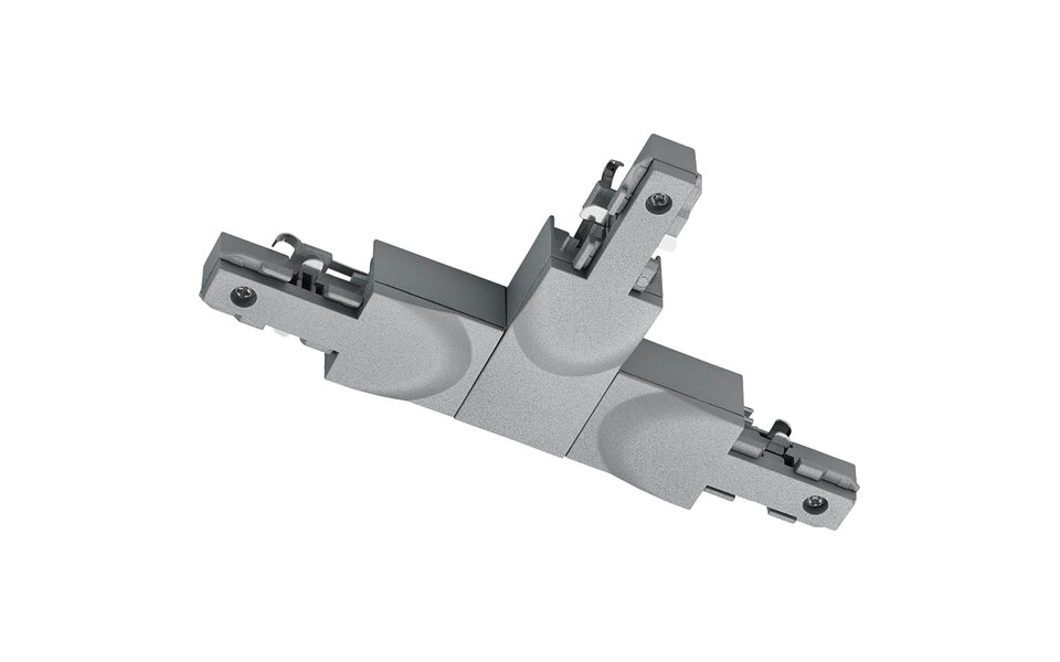 HLW LED Power Rail Connector Matte Titanium - T Connector 2 Phase for LED Lamp HLW LED Power Rail Connector Matte Titanium - T Connector 2 Phase for LED Lamp