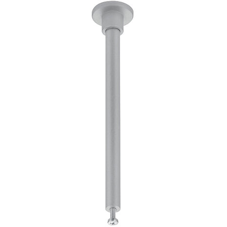 Spanningsrail Ophangset 12cm Mat Titaan - 2 Stuks, ideaal voor LED lampen