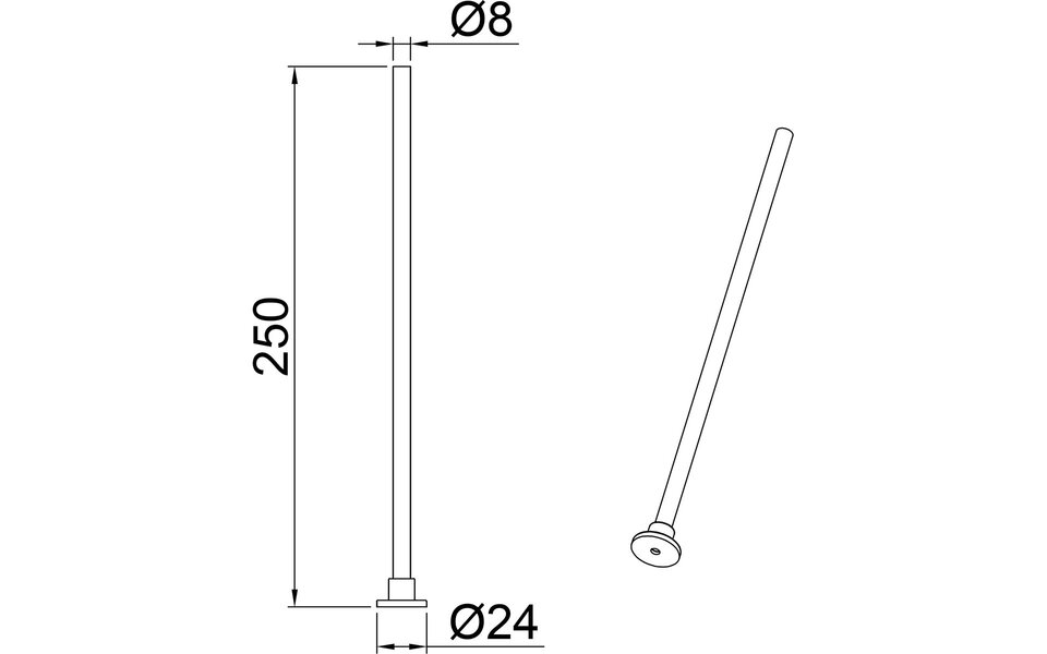 HLW LED Tension Rail Mounting Set - 2 Pieces - Matte White - 25cm - Aluminum - Perfect for LED Lamp & White Floor Lamp HLW LED Tension Rail Mounting Set - 2 Pieces - Matte White - 25cm - Aluminum - Perfect for LED Lamp & White Floor Lamp