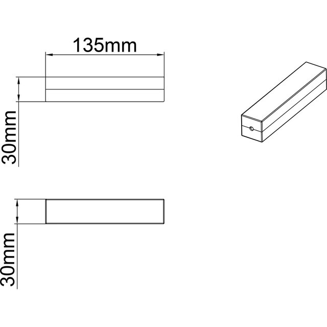 HLW LED Spanningsrail Kabelverkorter Trion Dual - Perfect voor LED lampen, Mat Titaan